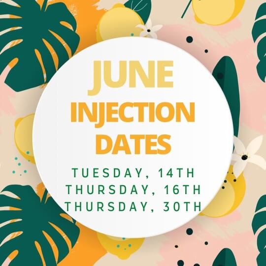 Debbie Russell June Injection Dates 2022