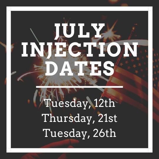 AestheticsAL July Injection Dates