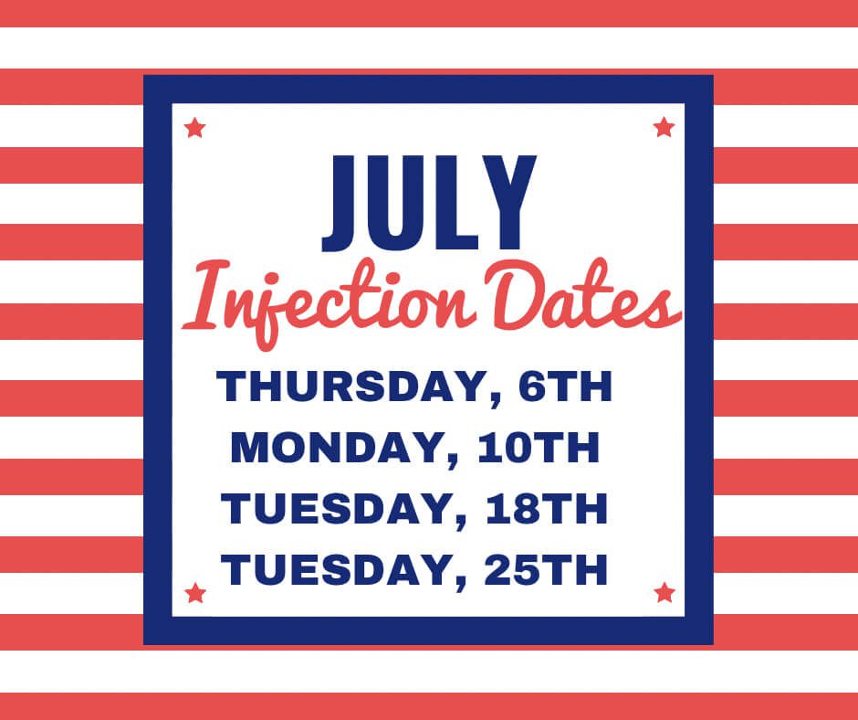 July Injection Dates