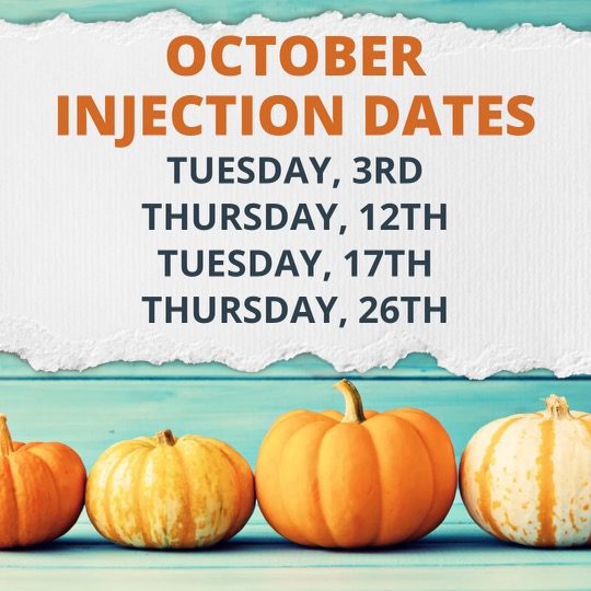 AestheticsAL Oct Injection Dates